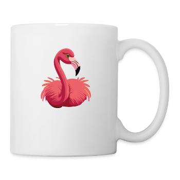 flamingo - Tasse - Weiß - Rechts