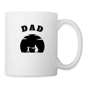 Dad Little Girl Black - Mug - white - Right