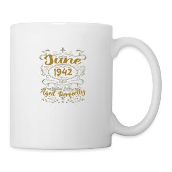 1942 Juin 1942 Cadeau Anniversaire Juin 1942 Juin - Mug blanc - blanc - Droite