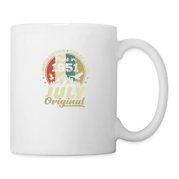 Juli 1951 Geburtstagsgeschenk 1951 Juli 1951 - Tasse - Weiß - Rechts