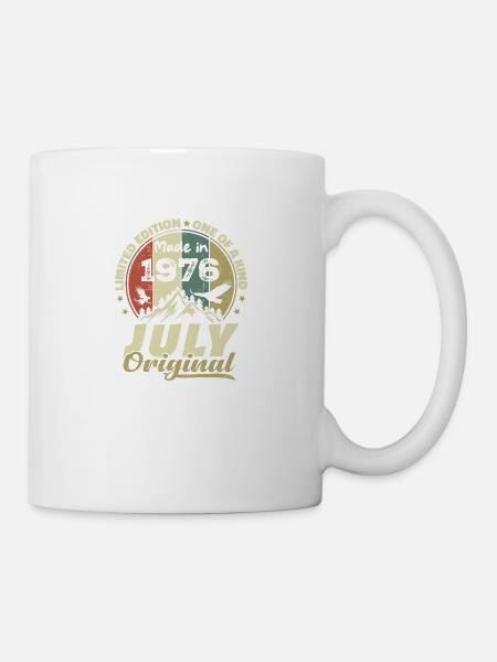 Juli 1976 Geburtstagsgeschenk 1976 Juli 1976 - Tasse - Weiß