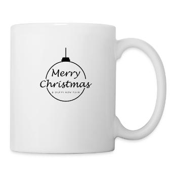 Merry Christmas Sign - Tasse - Weiß - Rechts