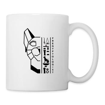 Hiéroglyphes Bastet - motif noir by Fregyptologist - Mug blanc - blanc - Droite