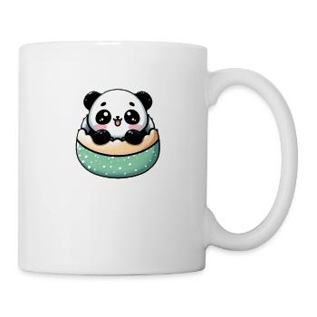 Panda Mochi mit Puderzucker - Tasse - Weiß - Rechts