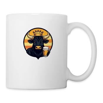 Stier Bier - Tasse - Weiß - Rechts