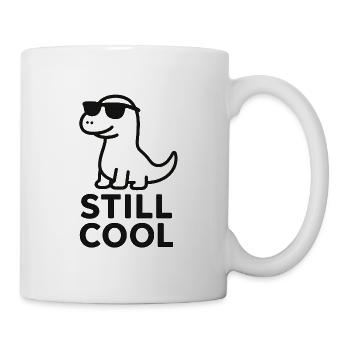 Stilvolle Dinosaurier-Sonnenbrille - Tasse - Weiß - Rechts