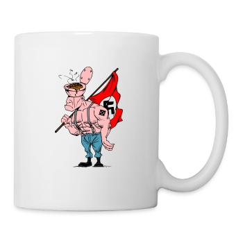 Gegen Nazis - Tasse - Weiß - Rechts