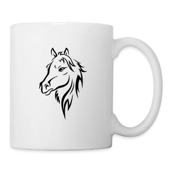 HORSE, STALLION, MARE - Mug - white - Right