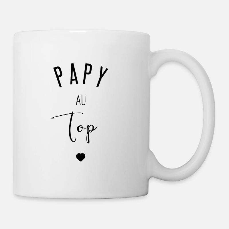 PAPY AU TOP - Mug blanc - blanc