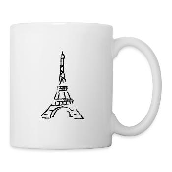 Eiffelturm - Tasse - Weiß - Rechts