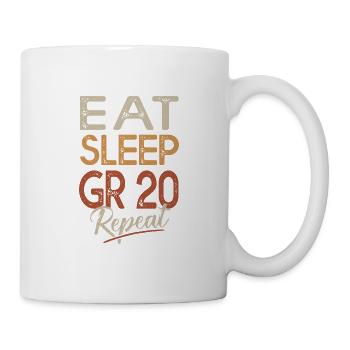 Essen Schlaf GR 20 Korsisches Wandergeschenk - Tasse - Weiß - Rechts