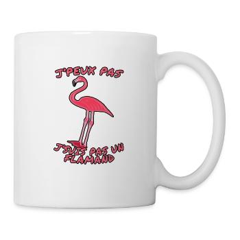 j'peux pas j'suis pas un flamand - Mug blanc - blanc - Droite