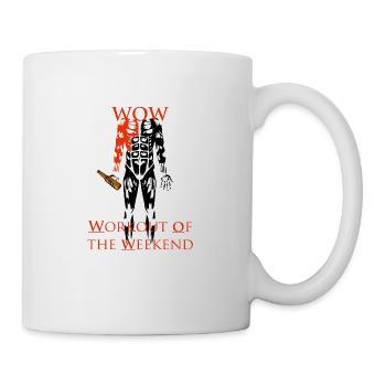 Entraînement du week-end - Mug blanc - blanc - Droite