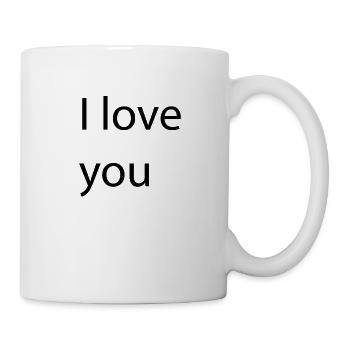 je t'aime - Mug blanc - blanc - Droite