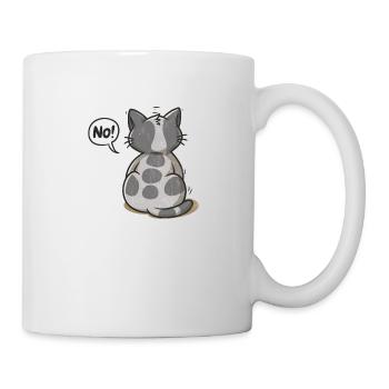 Nein! Katze - Tasse - Weiß - Rechts