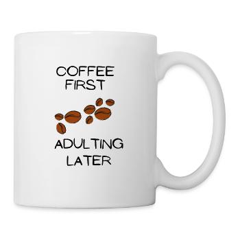ErSa Solutions. First the coffee, then the adult - Mug - white - Right