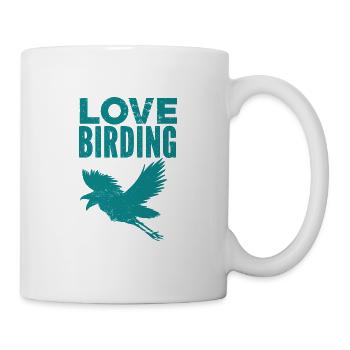 Vogel - Fliegen - Naturschutz Tierfreund - Zoo - Tasse - Weiß - Rechts
