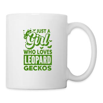 Gecko - Amphibie Tier - Tasse - Weiß - Rechts
