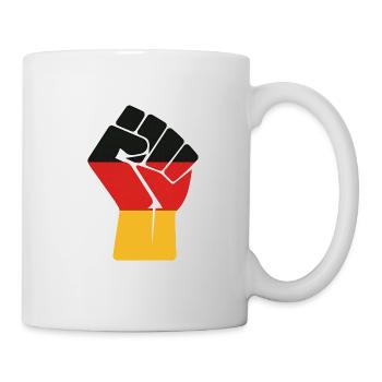 Flaggenfaust Kraft der Einheit - Tasse - Weiß - Rechts