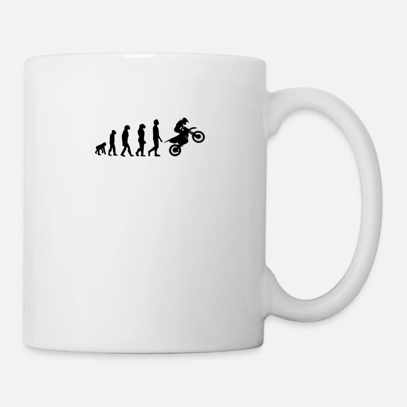 Motocross evolution - Mug - white