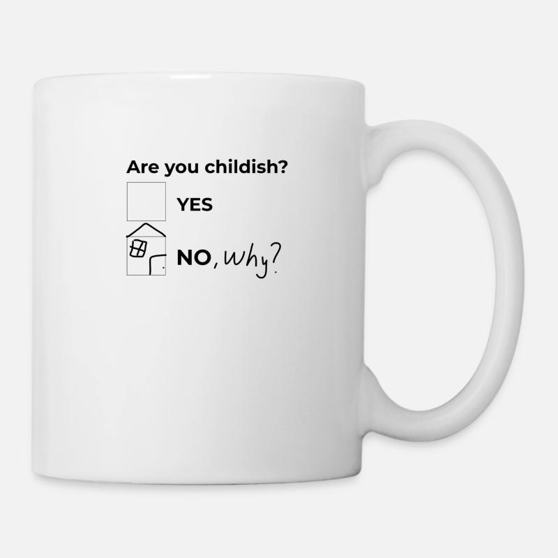 Êtes-vous puéril ? - Mug blanc - blanc
