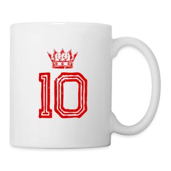 Couronne de 10 chiffres - Mug blanc - blanc - Droite