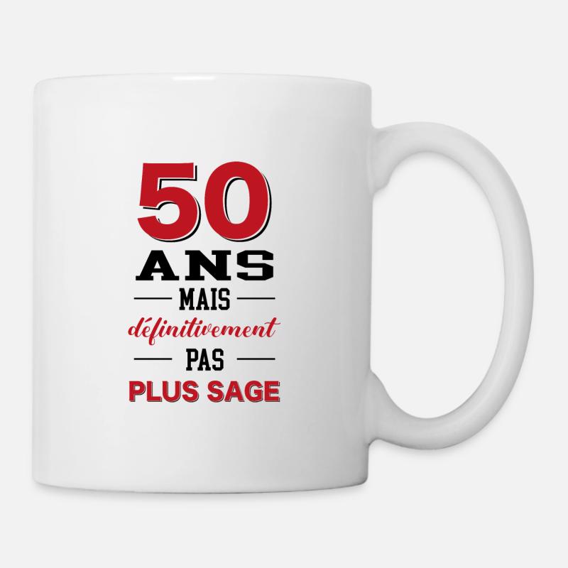 50 ans humour - Mug blanc - blanc