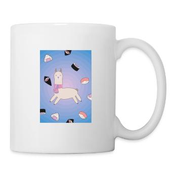 Alpaca with sushi - Mug - white - Right