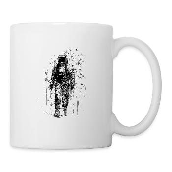 Moon Dust Walk Lonely Planet Astronaute - Mug blanc - blanc - Droite