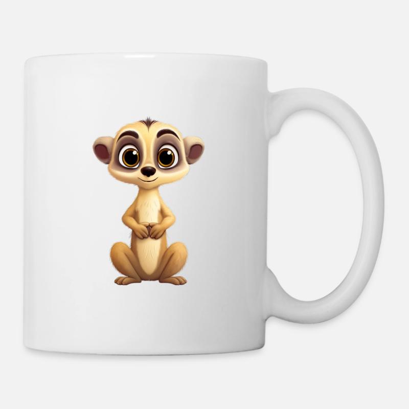 Niedliches Erdmännchen Kinder - Tasse - Weiß