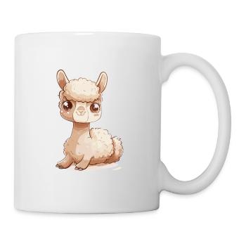 Alpaka Lama für Alpakaliebhaber - Tasse - Weiß - Rechts