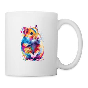 Cute Hamster Rainbow Colors - Mug - white - Right