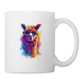 Alpaka Lama für Alpakaliebhaber - Tasse - Weiß - Rechts