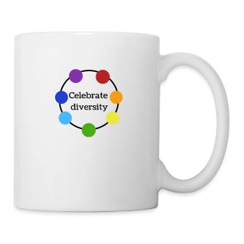 Celebrate differences - Tasse - Weiß - Rechts