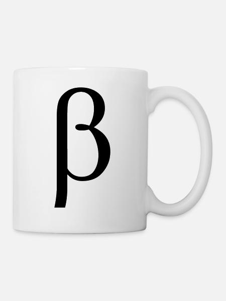 beta Greek letter - Mug - white