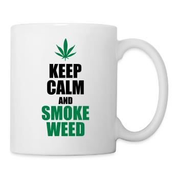 Keep Calm and Smoke Weed - Mug - white - Right