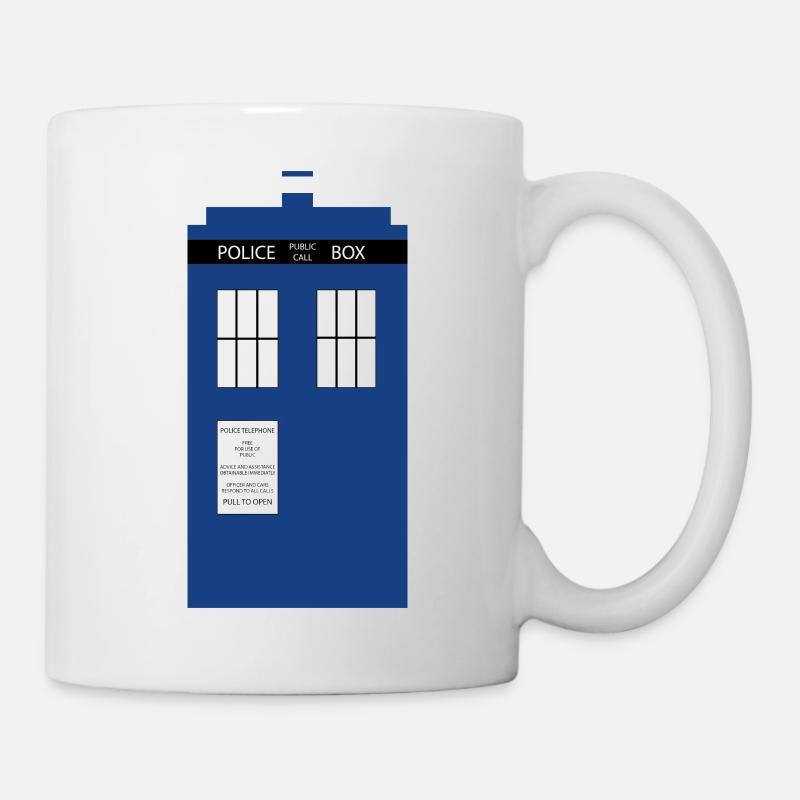 Tardis graphique - Mug blanc - blanc