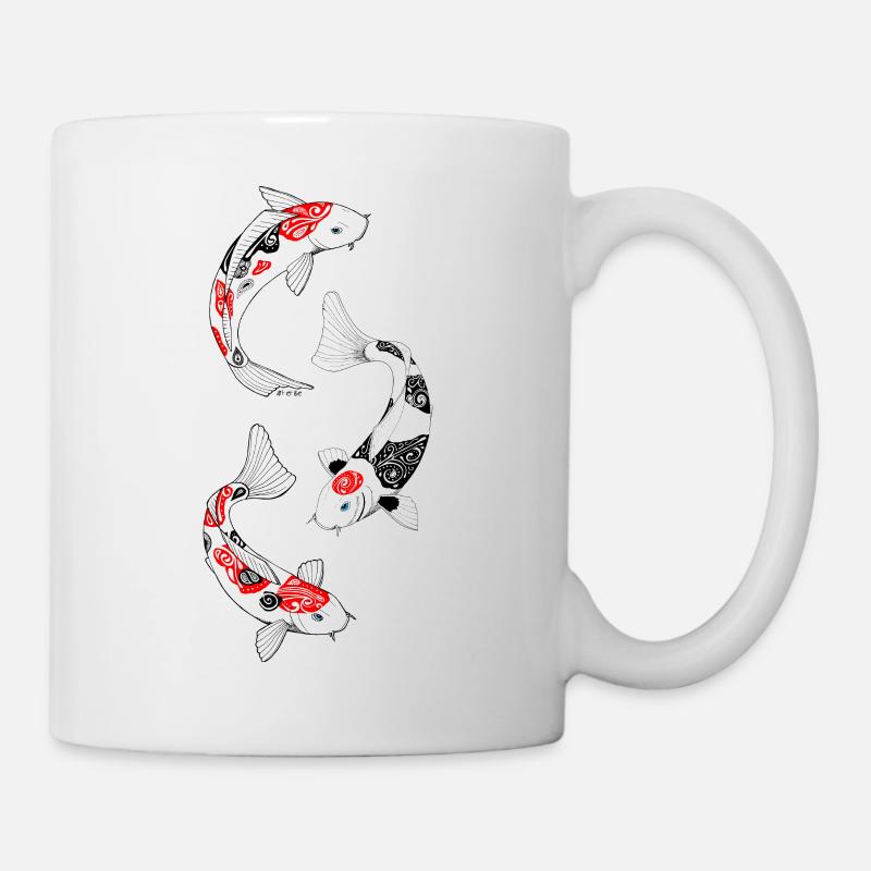 3 kois - Mug blanc - blanc