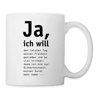bachelor03 - Tasse - Weiß - Rechts