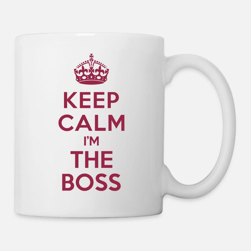 Keep calm I'm the BOSS - Mug blanc - blanc