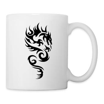 tribal dragon - Mug - white - Right