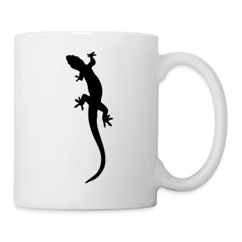 Eidechse - Tasse - Weiß - Rechts