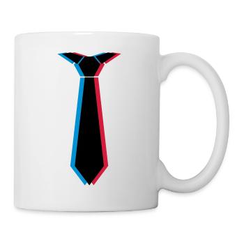 3d_krawatte_3c - Tasse - Weiß - Rechts