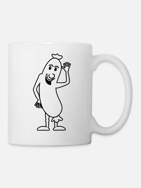 Wurst - Tasse - Weiß