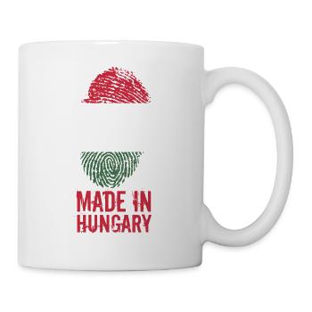 Made in Hungary / Gemacht in Ungarn Magyarország - Tasse - Weiß - Rechts