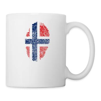 Made In Norway / Norwegen / Norge / Noreg - Tasse - Weiß - Rechts