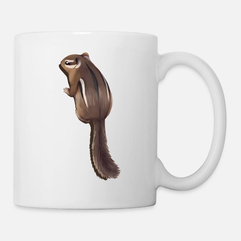 Streifenhörnchen - Tasse - Weiß