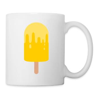 Eis am Stil / Eiscreme / Sonne Sommer-Shirt - Tasse - Weiß - Rechts