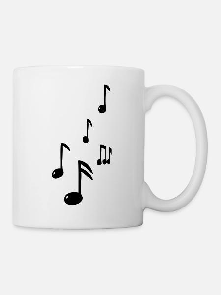 note musique - Mug blanc - blanc