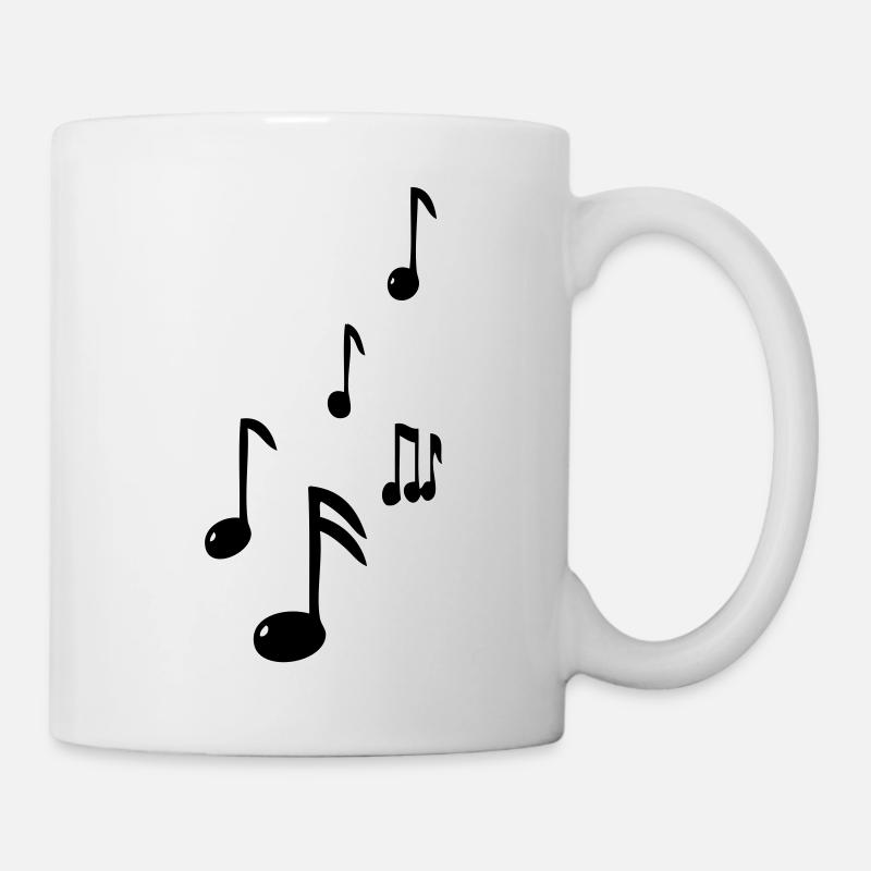 note musique - Mug blanc - blanc
